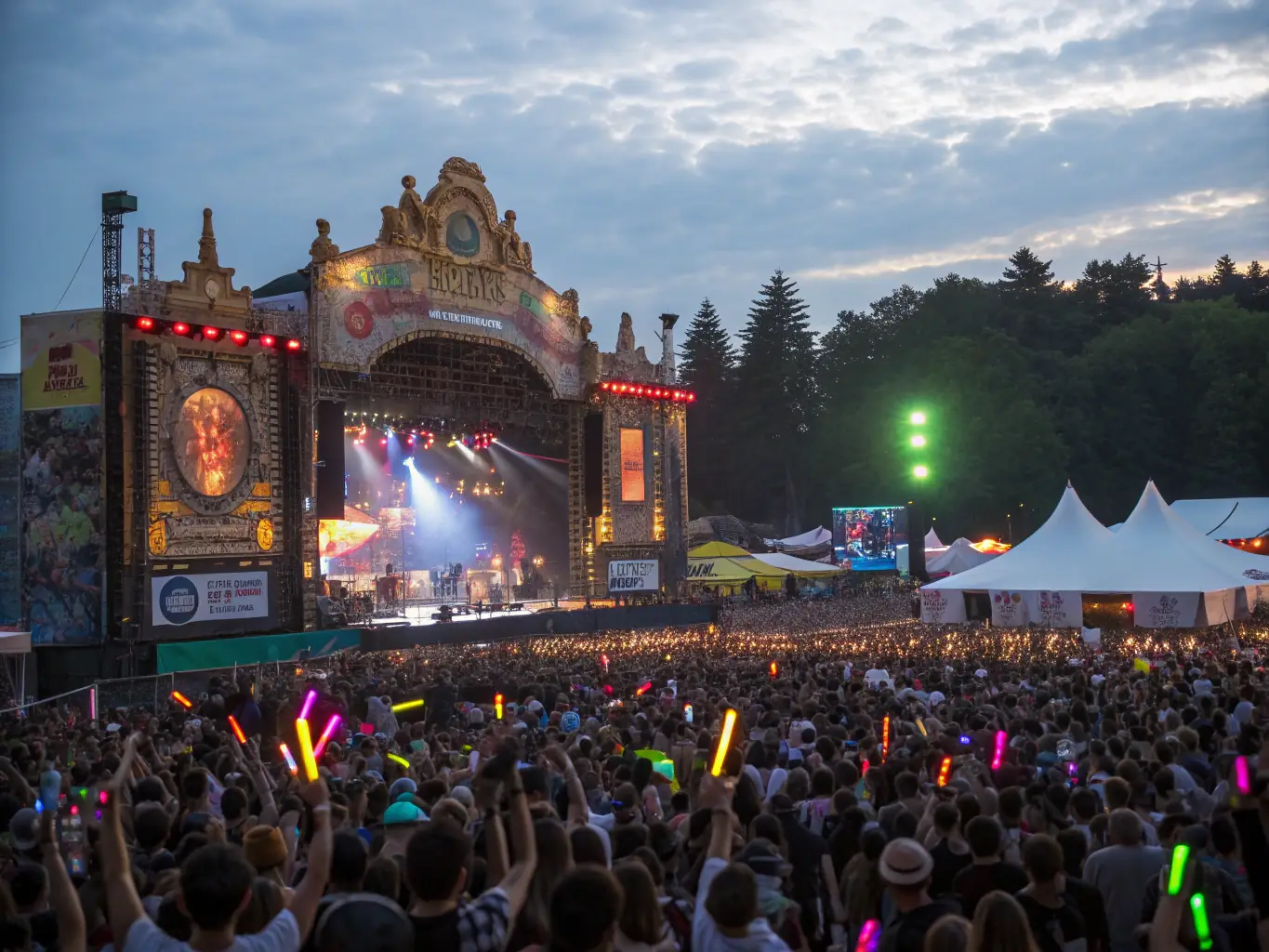 A photo of a live performance at one of LA CHANSON A BOIRE's music festivals, capturing the energy and excitement of the event.